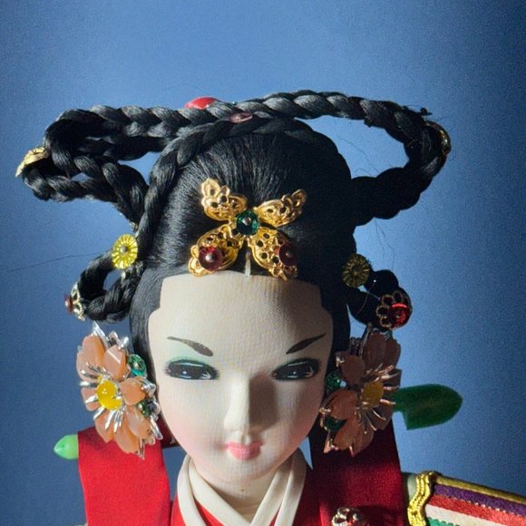 KOREAN SONOKONG HANBOK 18.5" Doll Royal Traditional Embroidery Wedding Bride - Picture 7 of 16